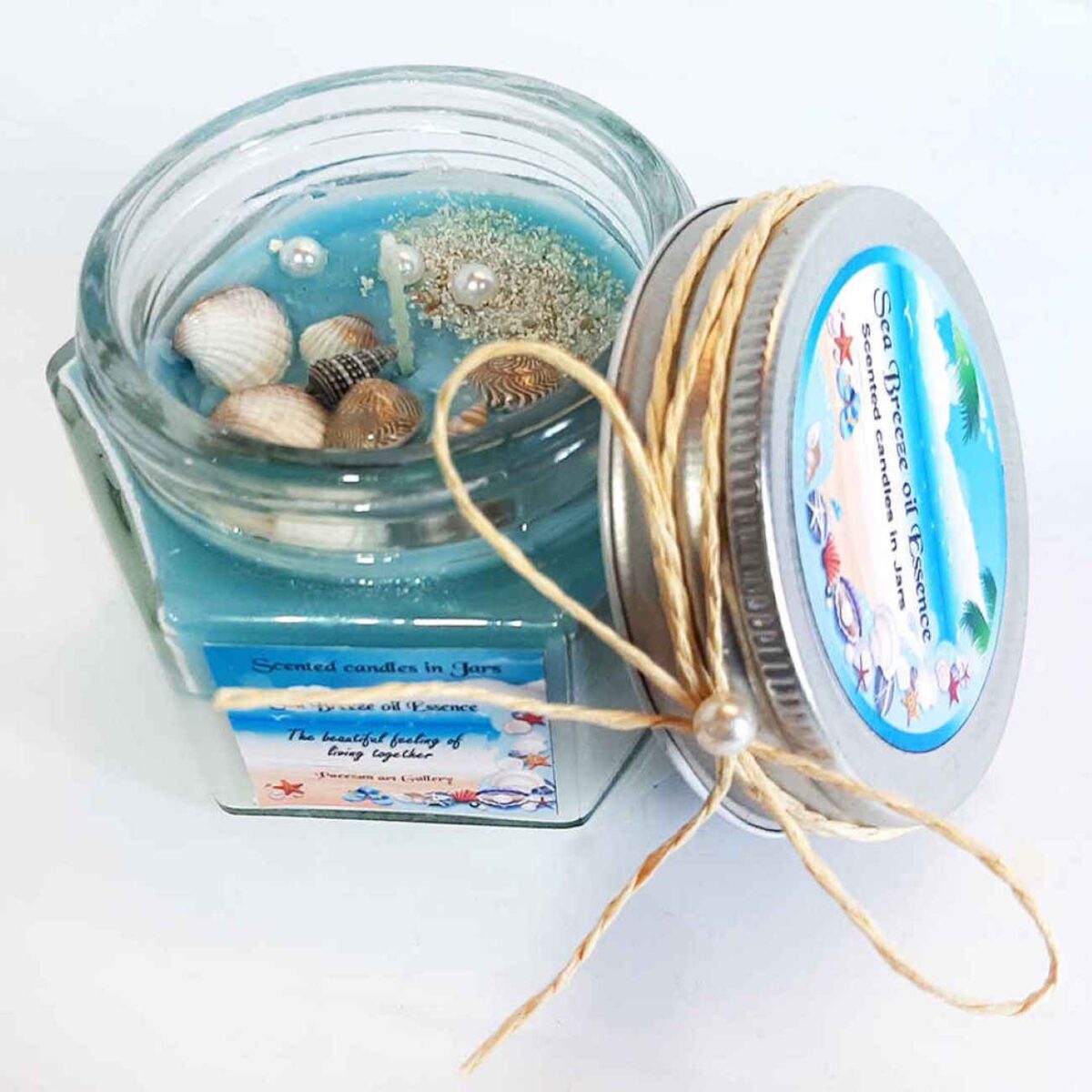 Price and Buy Ocean Breeze Scented Candle Jar – Ideal Gift & Decorative Piece - Image 5