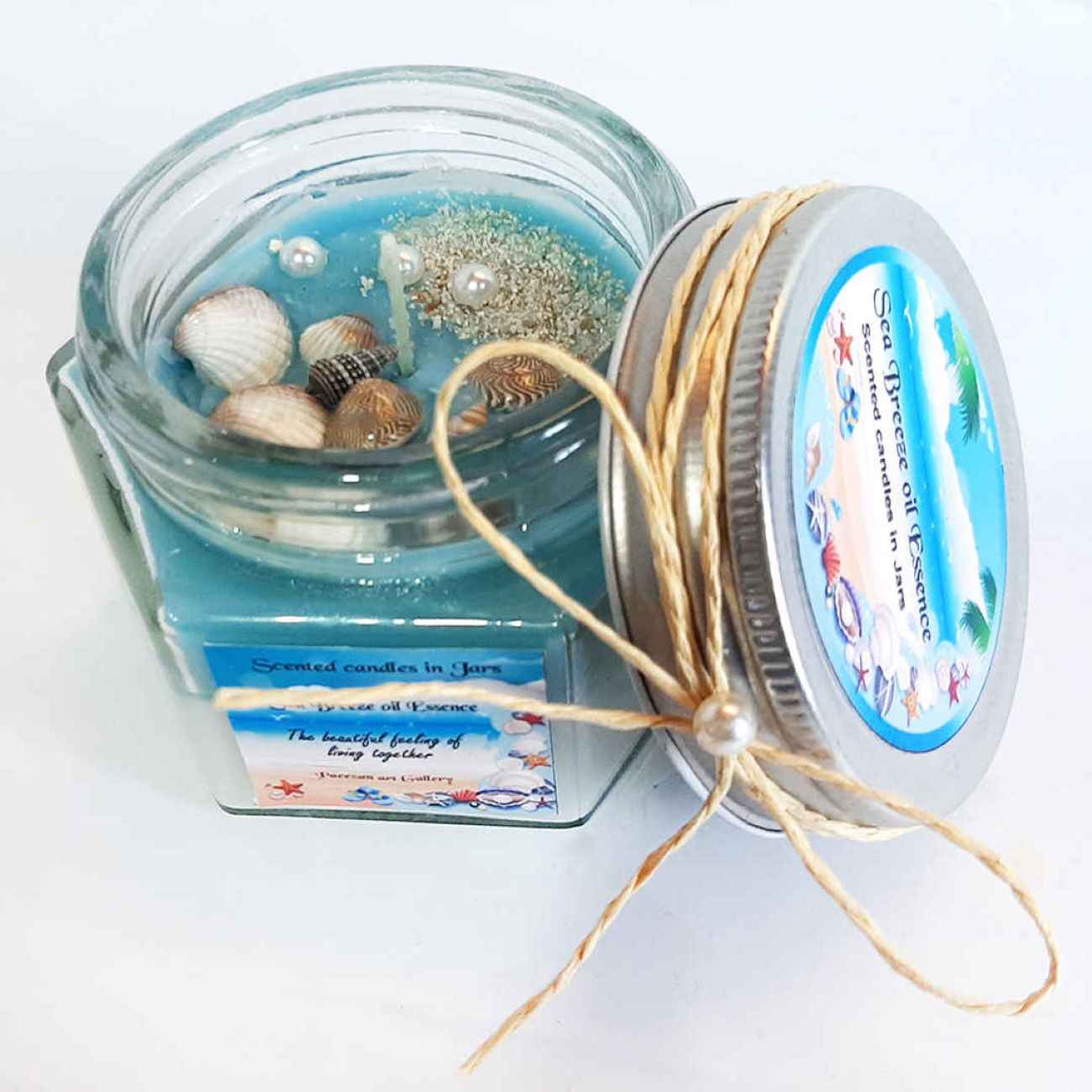 Price and Buy Ocean Breeze Scented Candle Jar – Ideal Gift & Decorative Piece - Image 5
