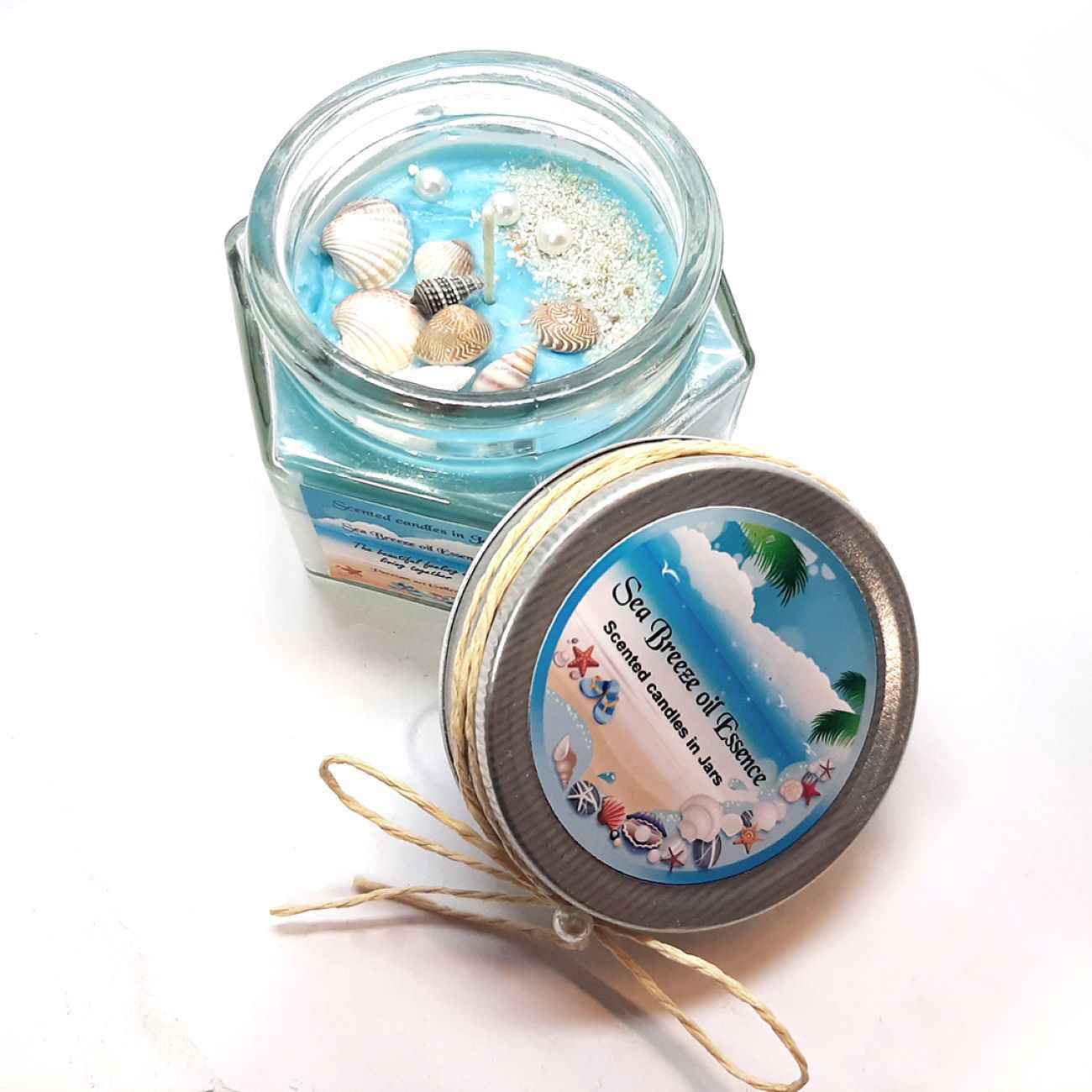 Price and Buy Ocean Breeze Scented Candle Jar – Ideal Gift & Decorative Piece - Image 7