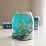 Price and Buy Ocean Gel Paraffin Glass Jar Candle – Starfish Design for a Coastal Touch