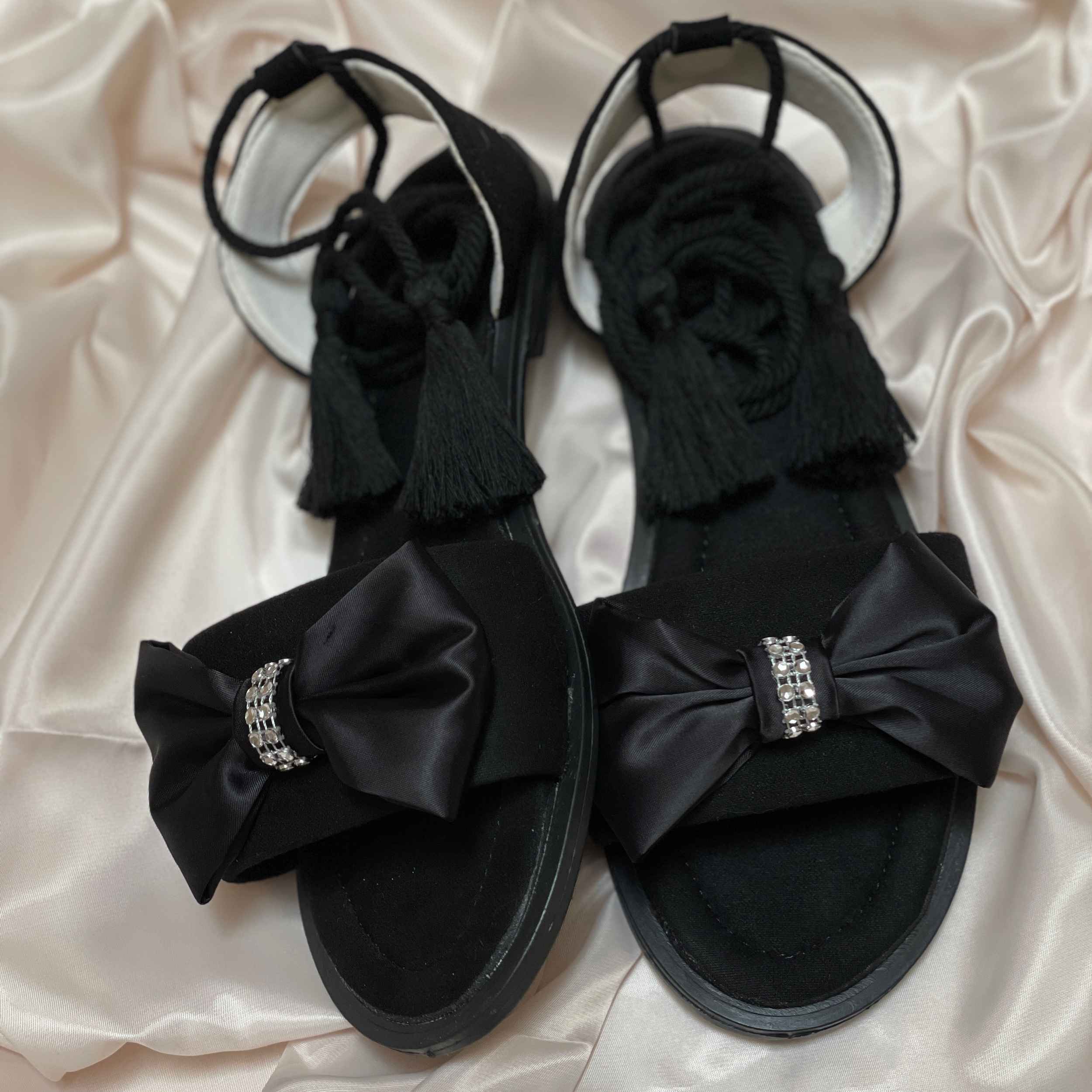 Price and Buy Open Toe Casual Flat Sandals for Women Model Bow - Image 4