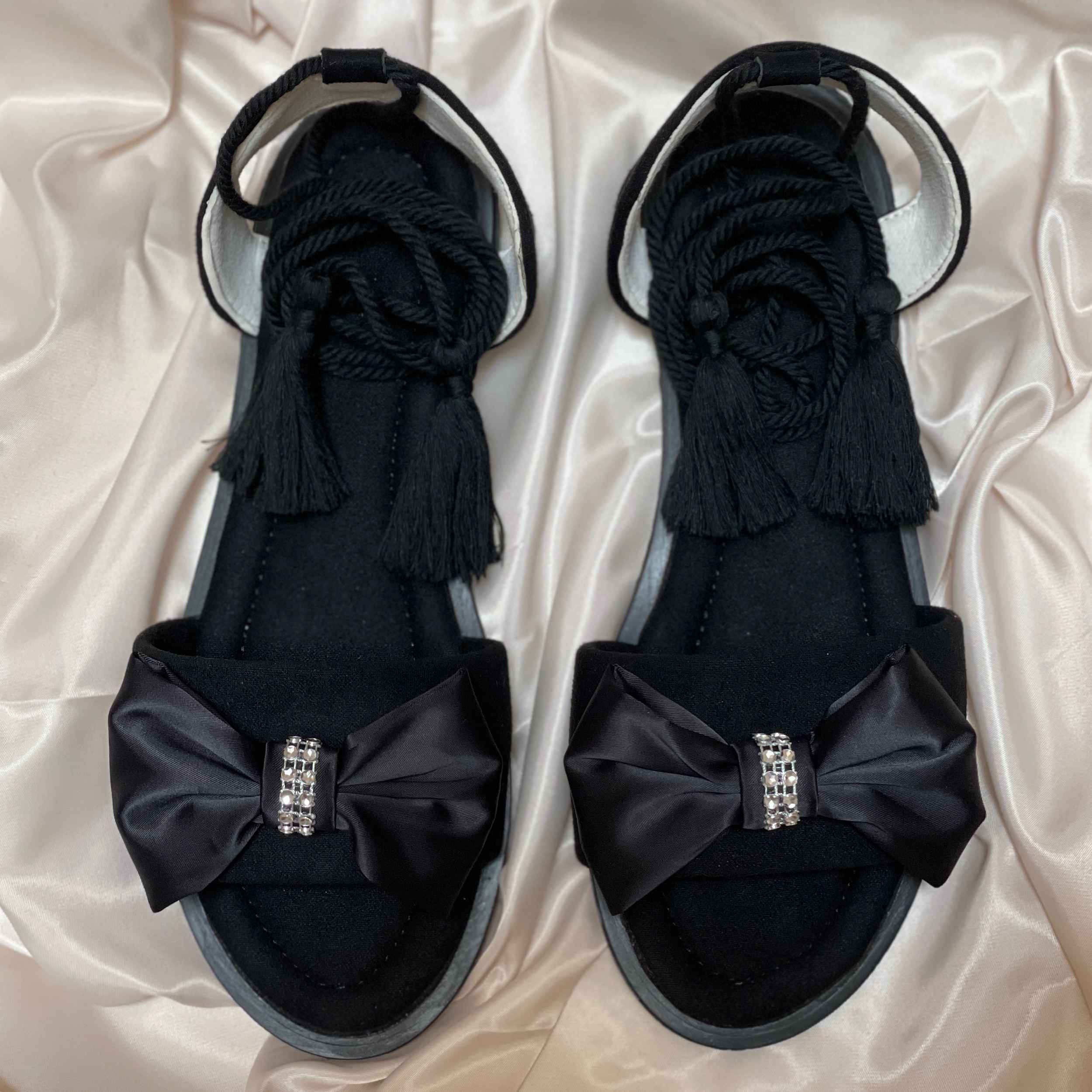 Price and Buy Open Toe Casual Flat Sandals for Women Model Bow - Image 5