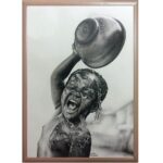 Price and Buy Original Black Pen Drawing with The Portrait of Naughty Boy Design