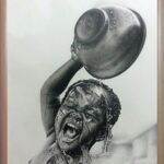 Price and Buy Original Black Pen Drawing with The Portrait of Naughty Boy Design - Image 3