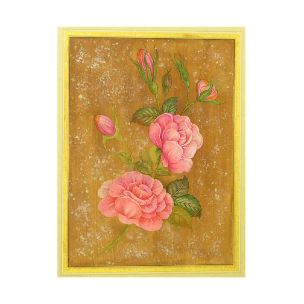 Price and Buy Original Flower Art Painting – Watercolor on Cardboard Roses by Samira Kazemzadeh - Image 3
