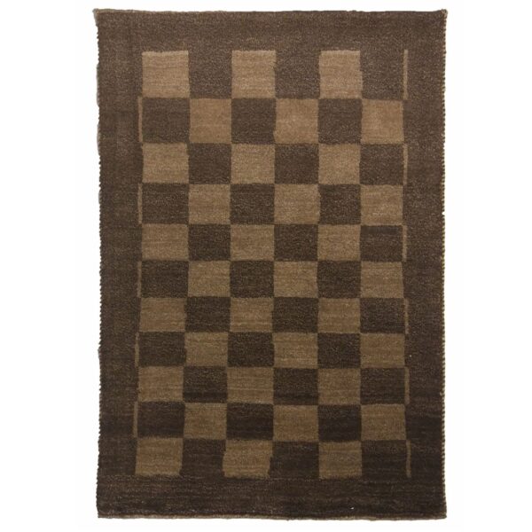 Price and Buy Original Genuine Persian Gabbeh Wool Rug Handwoven in Fars Checkered Brown_68ff4d42ad5b9.jpeg Price and Buy Original Genuine Persian Gabbeh Wool Rug Handwoven in Fars Checkered Brown