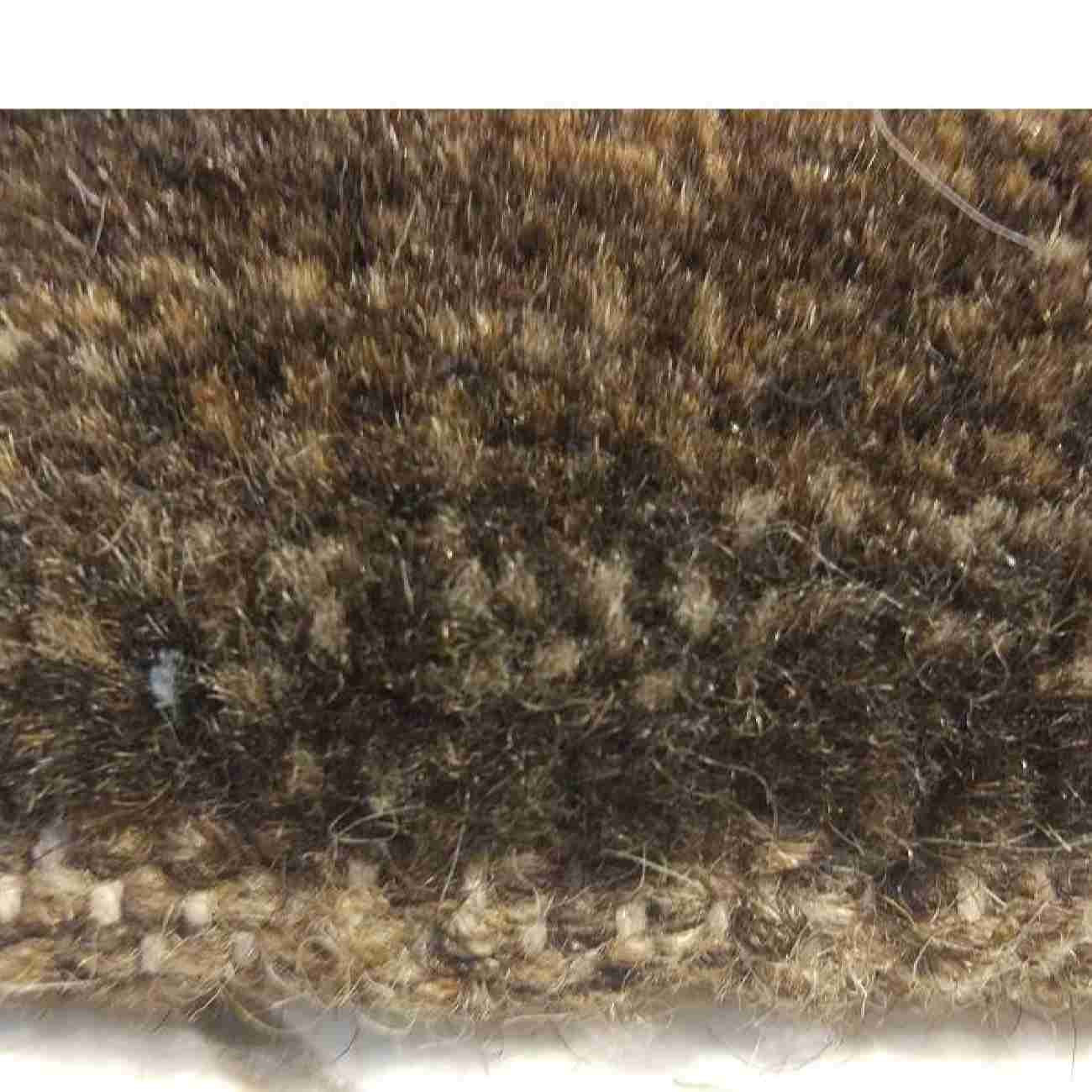 Price and Buy Original Genuine Persian Gabbeh Wool Rug Handwoven in Fars Checkered Brown - Image 4