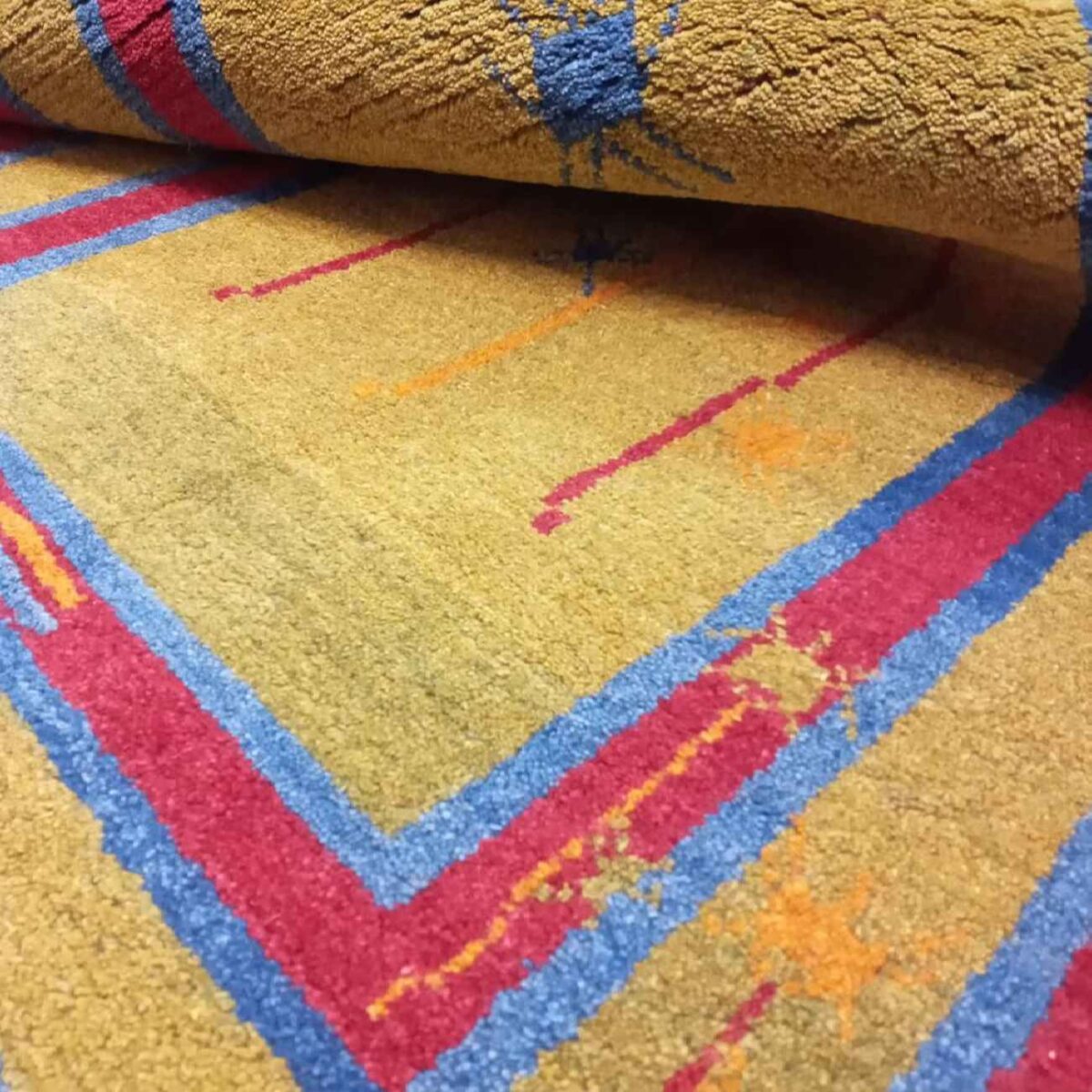 Price and Buy Original Genuine Persian Gabbeh Wool Rug Handwoven Yellow - Image 5