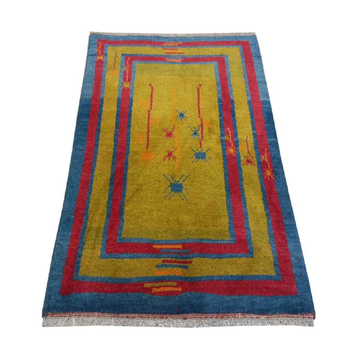 Price and Buy Original Genuine Persian Gabbeh Wool Rug Handwoven Yellow - Image 8