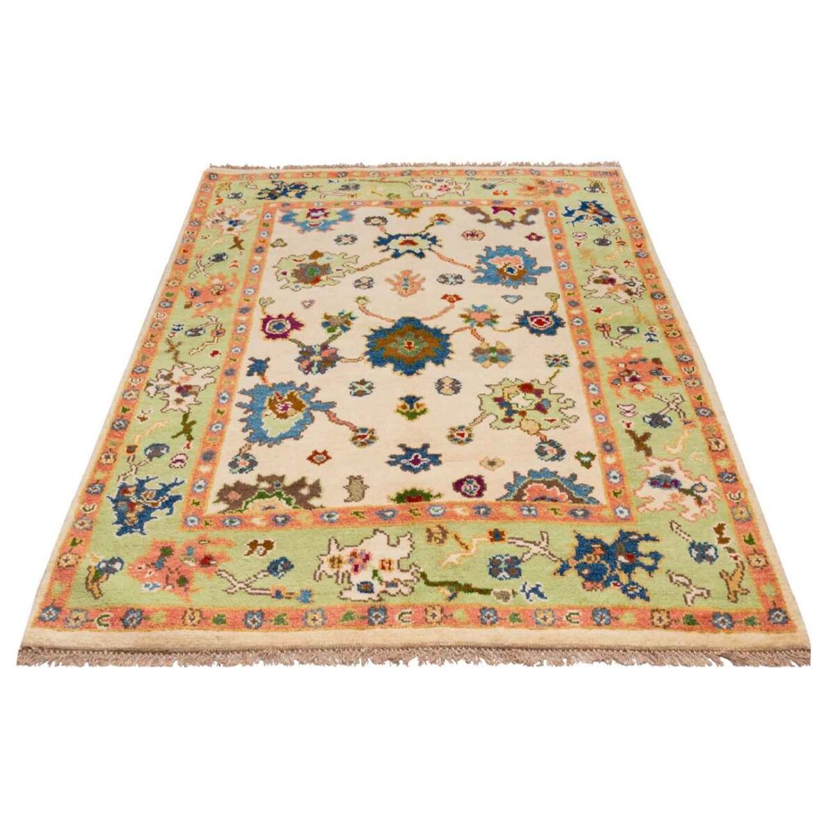 Price and Buy Original Persian Carpet with Wool Hand-Knotted in Kashmar Floral Bordered - Image 4