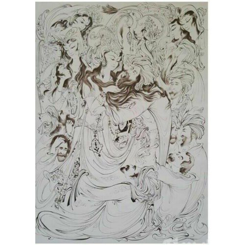 Price and Buy Original Persian Miniature Art Painting: Gouache and Watercolor – Daughter of Teresa_68f2fbf61d828.jpeg Price and Buy Original Persian Miniature Art Painting: Gouache and Watercolor – Daughter of Teresa