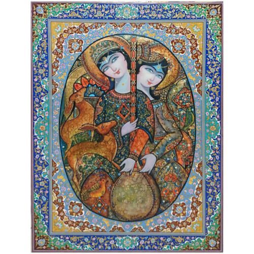 Price and Buy Original Persian Miniature Art Painting: Watercolor and Gouache – Layla and Majnun_68f27a18604fb.jpeg Price and Buy Original Persian Miniature Art Painting: Watercolor and Gouache – Layla and Majnun