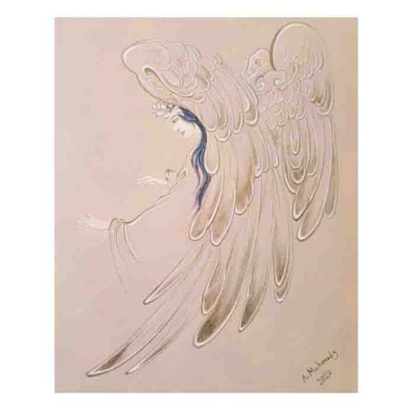 Price and Buy Original Persian Miniature Art Painting: Watercolor – Angel Callers_68f4c93e7311e.jpeg Price and Buy Original Persian Miniature Art Painting: Watercolor – Angel Callers