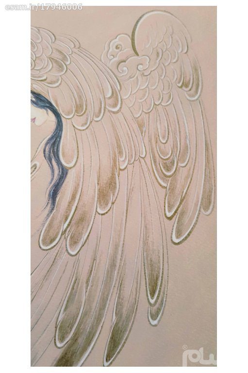 Price and Buy Original Persian Miniature Art Painting: Watercolor – Angel Callers - Image 4