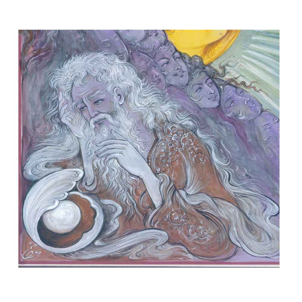 Price and Buy Original Persian Miniature Art Painting: Watercolor – Khorshid by Rasoul Motamedi - Image 3