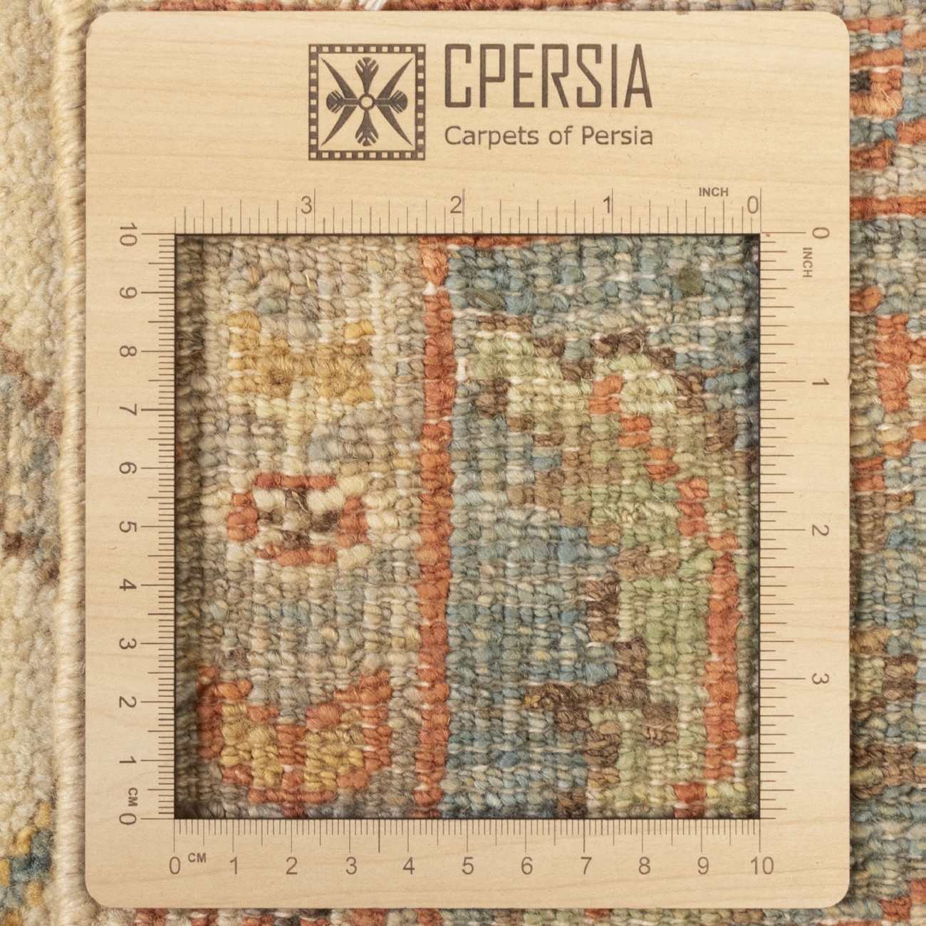 Price and Buy Original Persian Wool Carpet Hand-Knotted in Shiraz Bordered Cream - Image 7