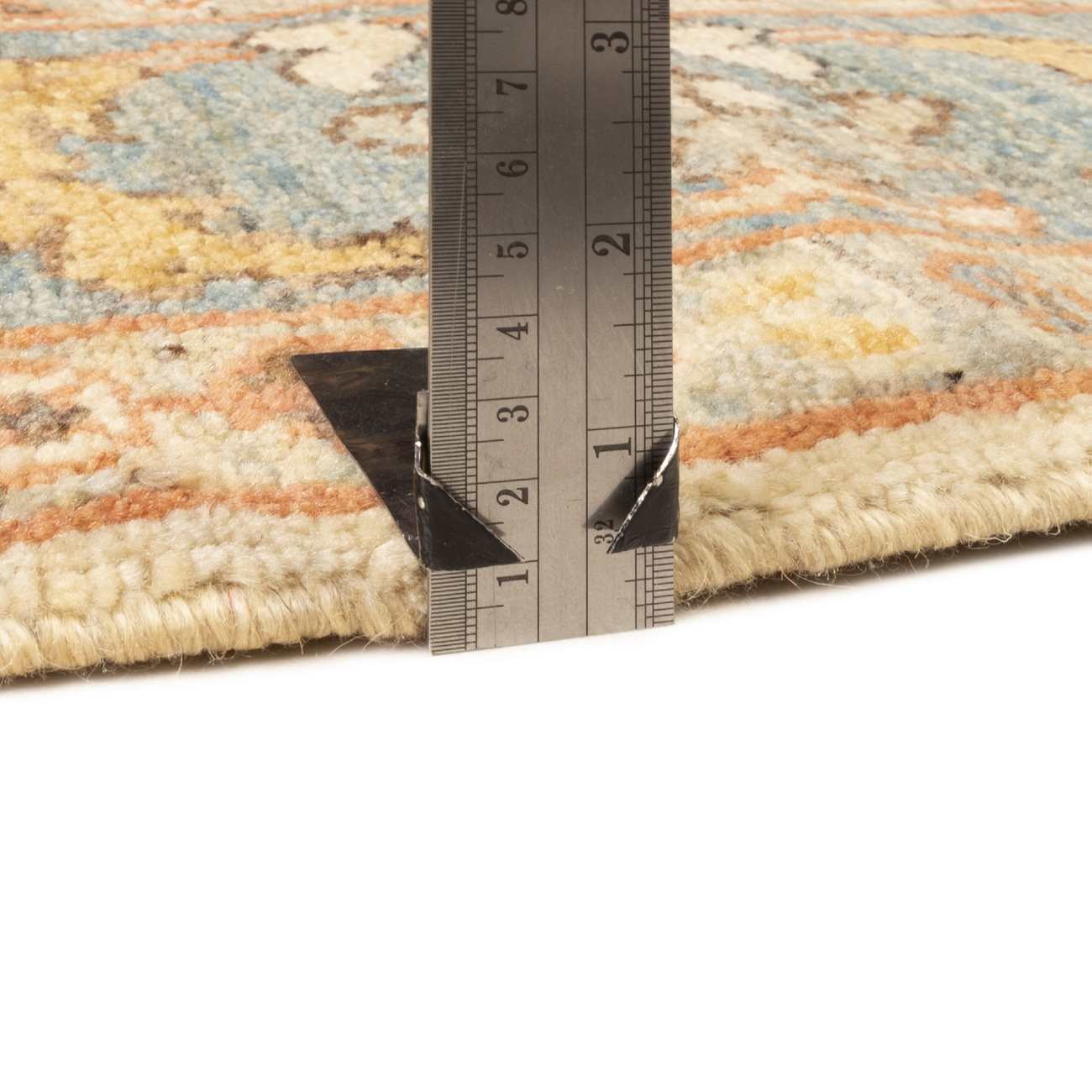 Price and Buy Original Persian Wool Carpet Hand-Knotted in Shiraz Bordered Cream - Image 8