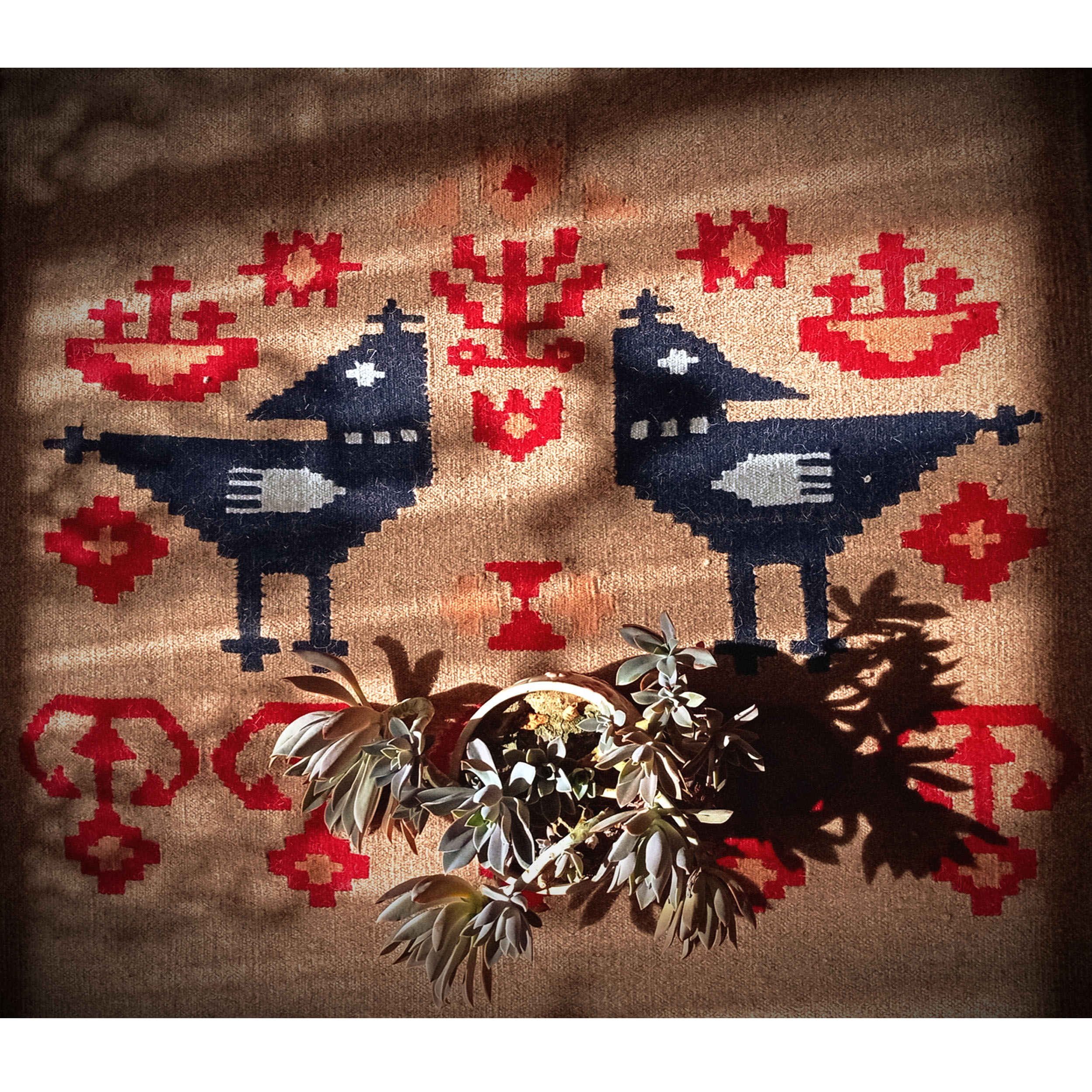 Price and Buy Original Persian Wool Kilim Rug Handwoven in Isfahan Mina Bird - Image 5