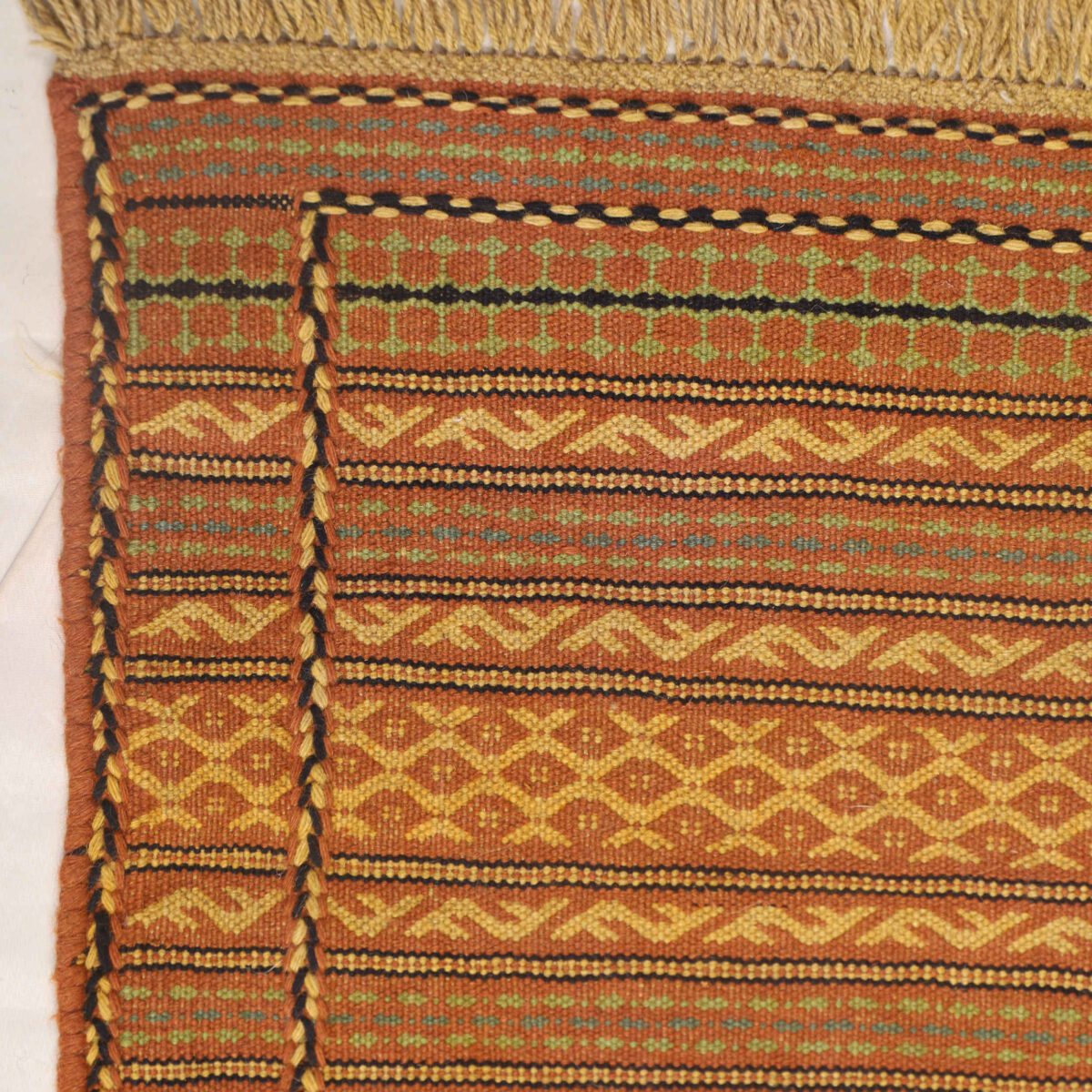 Price and Buy Original Persian Wool Kilim Rug Handwoven in Khorasan Striped - Image 3