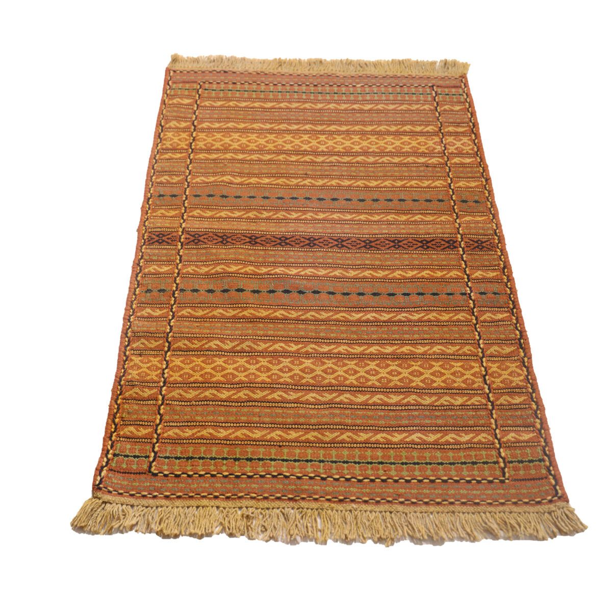 Price and Buy Original Persian Wool Kilim Rug Handwoven in Khorasan Striped - Image 4