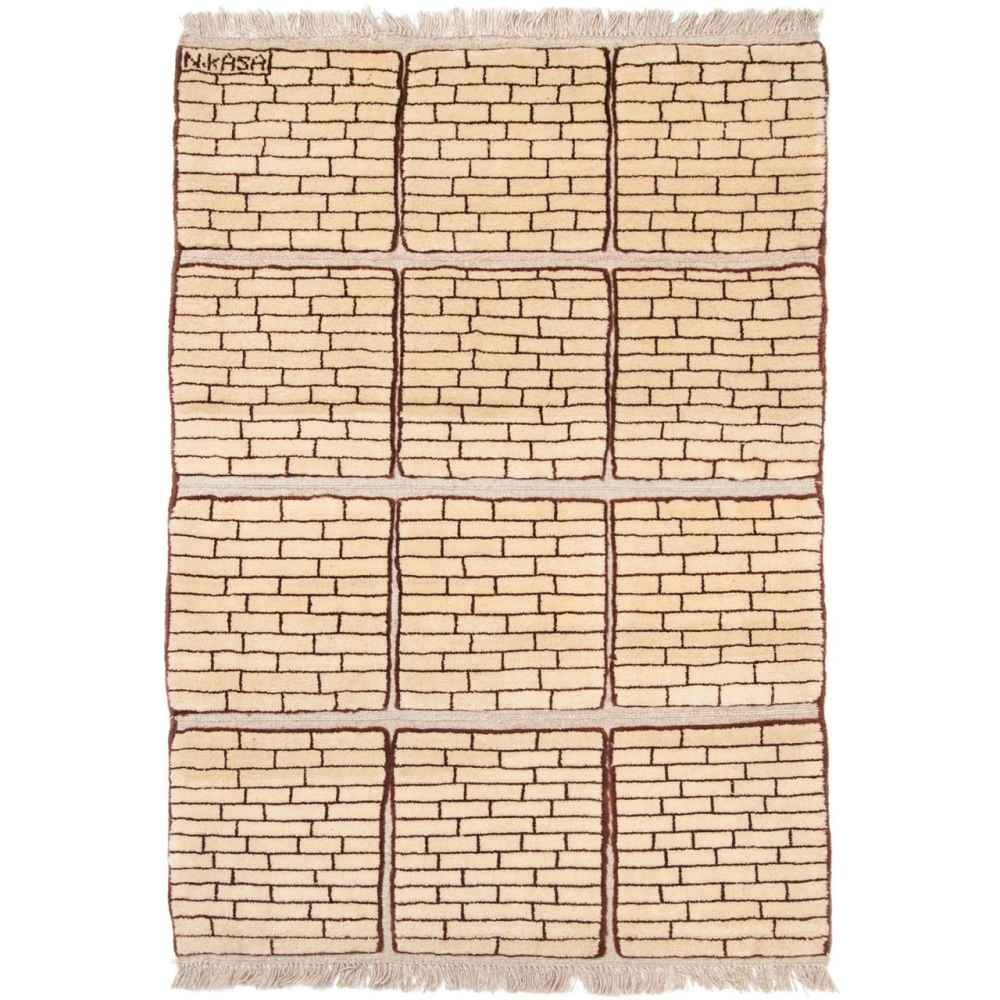 Price and Buy Original PGenuine Persian Gabbeh Wool Rug Handwoven Brick Wall