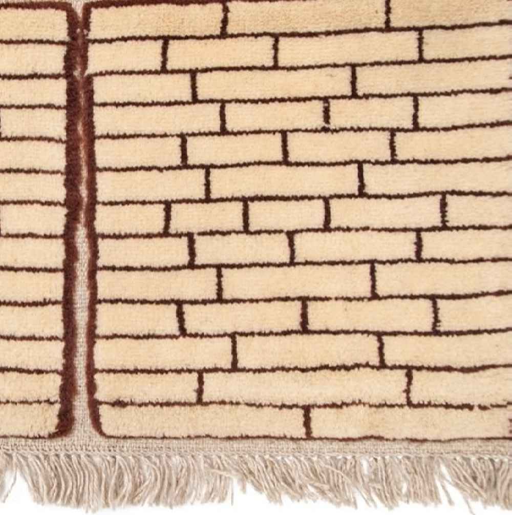 Price and Buy Original PGenuine Persian Gabbeh Wool Rug Handwoven Brick Wall - Image 4