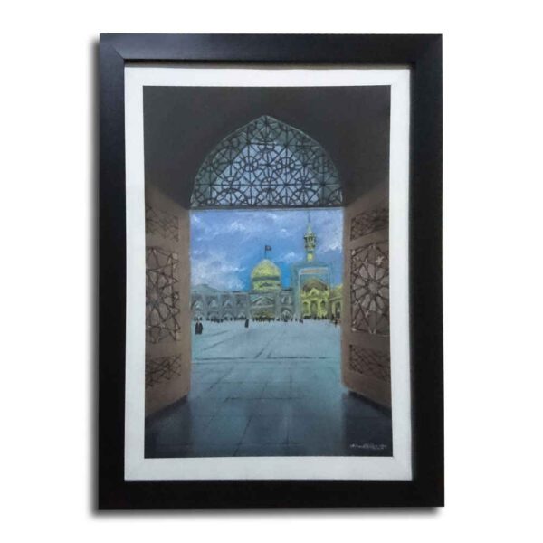 Price and Buy Original Realism Drawing – Pastel on Cardboard, Imam Reza Holy Shrine_68fc4c5307d2c.jpeg Price and Buy Original Realism Drawing – Pastel on Cardboard, Imam Reza Holy Shrine