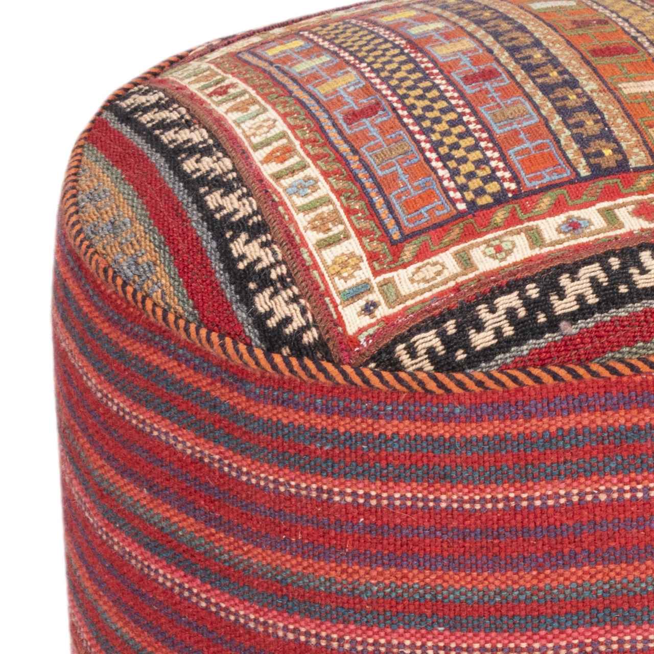 Price and Buy Ottoman Kilim Pouf with the Origin Iran Handcrafted AP404 - Image 4