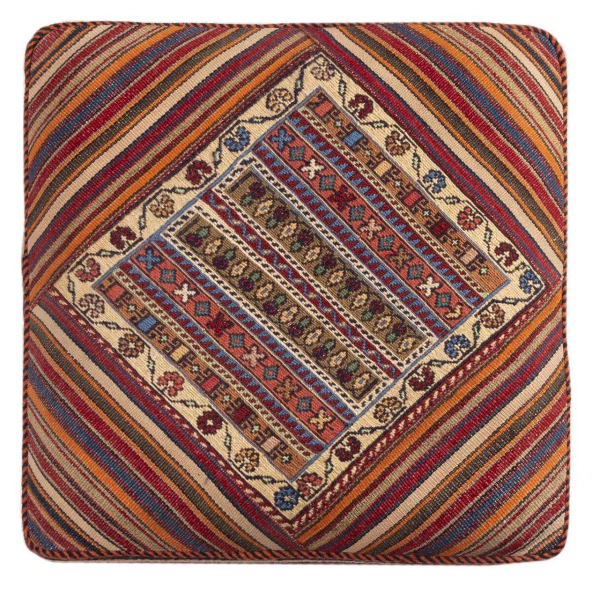 Price and Buy Ottoman Kilim Pouf with the Origin Iran Handcrafted AP - Image 3