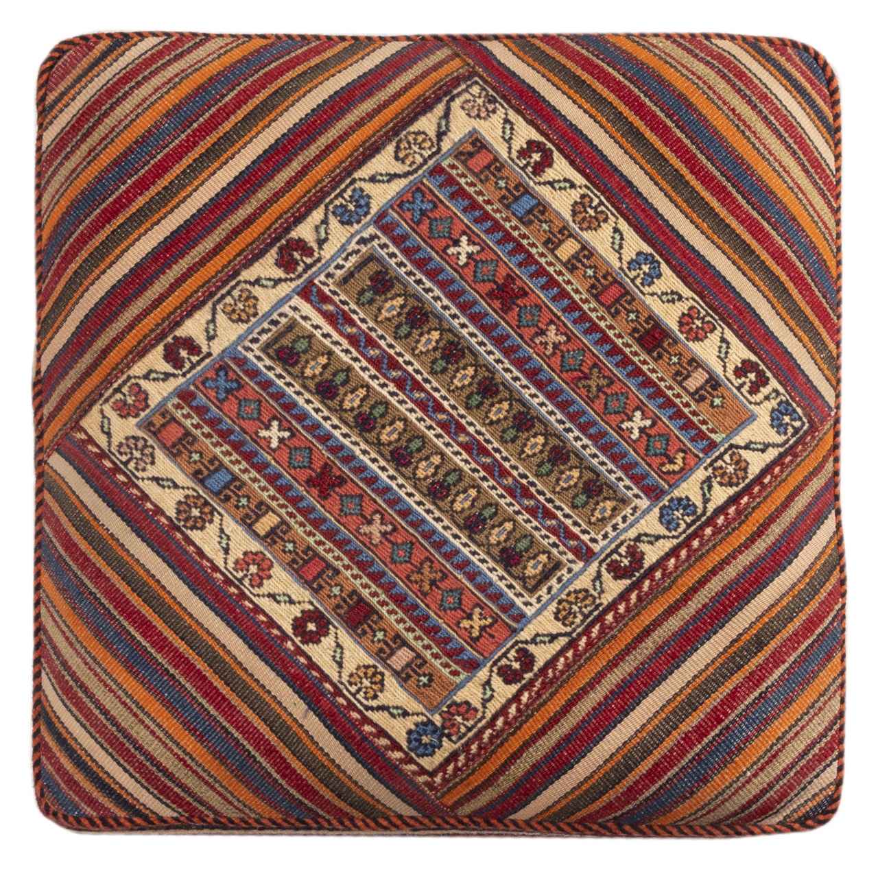 Price and Buy Ottoman Kilim Pouf with the Origin Iran Handcrafted AP - Image 3