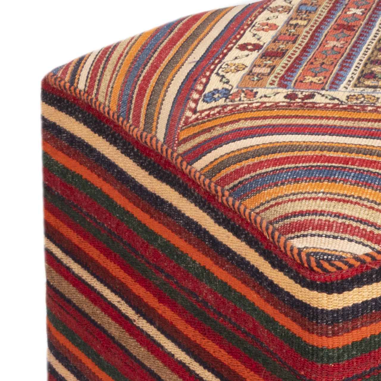Price and Buy Ottoman Kilim Pouf with the Origin Iran Handcrafted AP - Image 4
