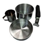 Price and Buy Outdoor Cookware Set – 4-Piece Compact Mess Kit for Hiking, Backpacking, Travel