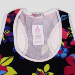 Price and Buy Padded Koza Activewear Set – Black Floral Sport Bra and Panty, Model 9109-1 - Image 3