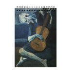 Price and Buy Page Guitar Drawing Notebook – Inspired by Picasso’s Iconic Guitar Style