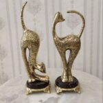 Price and Buy Pair of Bronze Cat Sculptures Elegant Design A Timeless Masterpiece of Art