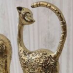 Price and Buy Pair of Bronze Cat Sculptures Elegant Design A Timeless Masterpiece of Art - Image 4