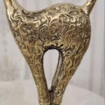 Price and Buy Pair of Bronze Cat Sculptures Elegant Design A Timeless Masterpiece of Art - Image 5