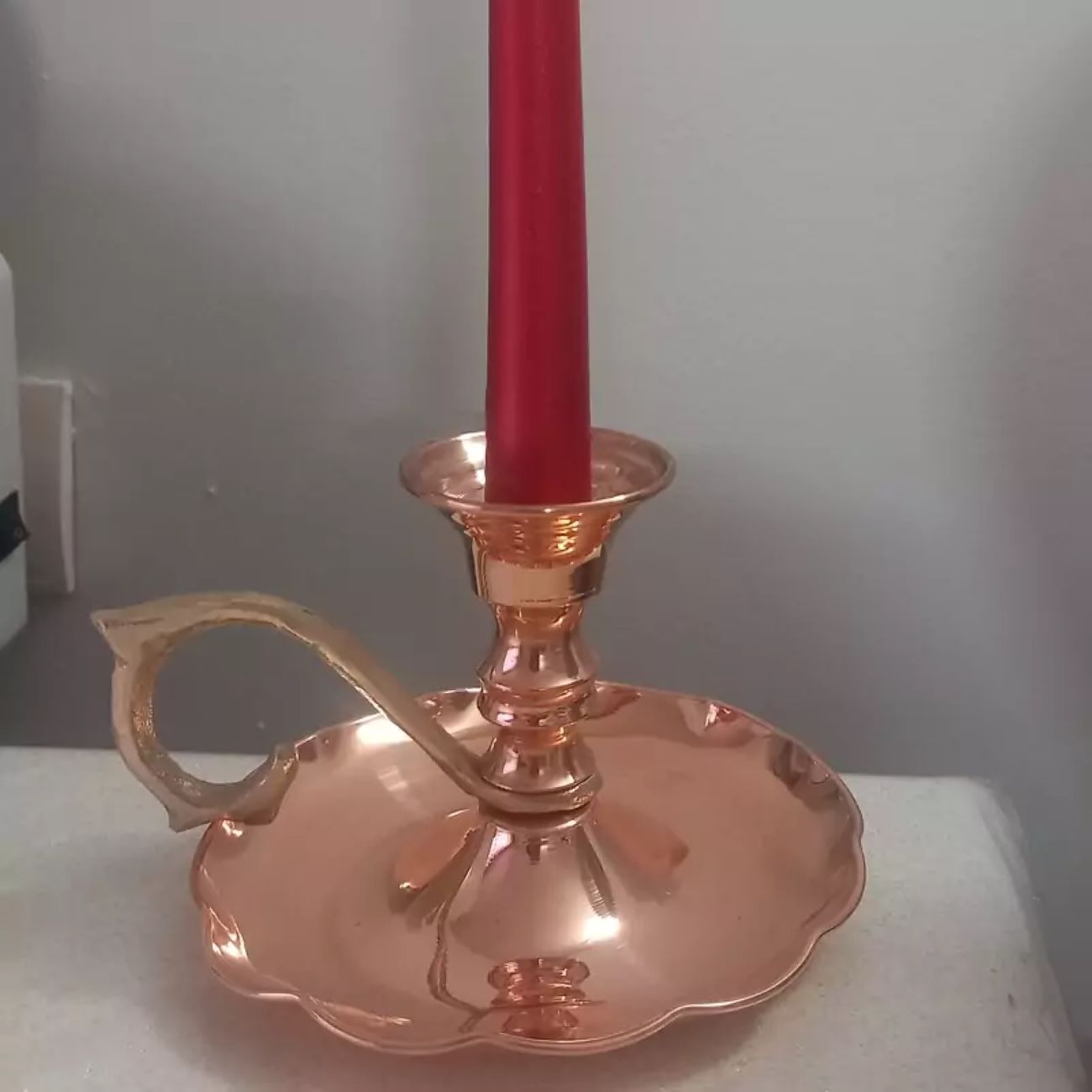 Price and Buy Pair of Handcrafted Elegant and Vintage Style copper candlesticks, nano-coated