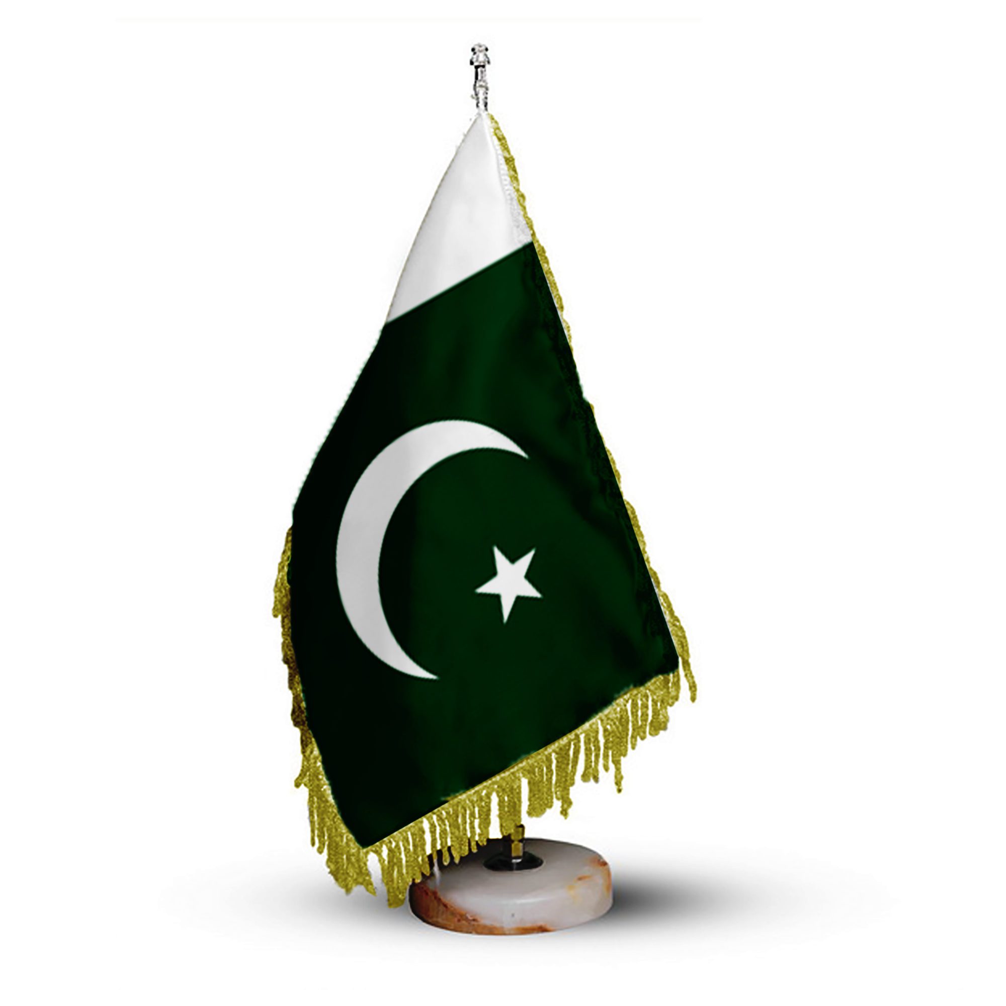 Price and Buy Pakistan Table Flag with Stone Base