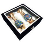 Price and Buy Pardaz Decorative Copper Vase – Stunning Handcrafted Piece with Persian Minakari Enamel, Set of 2 - Image 5