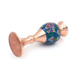 Price and Buy Pardaz Decorative Copper Vase – Stunning Handcrafted Piece with Persian Minakari Enamel, Set of 2 - Image 8