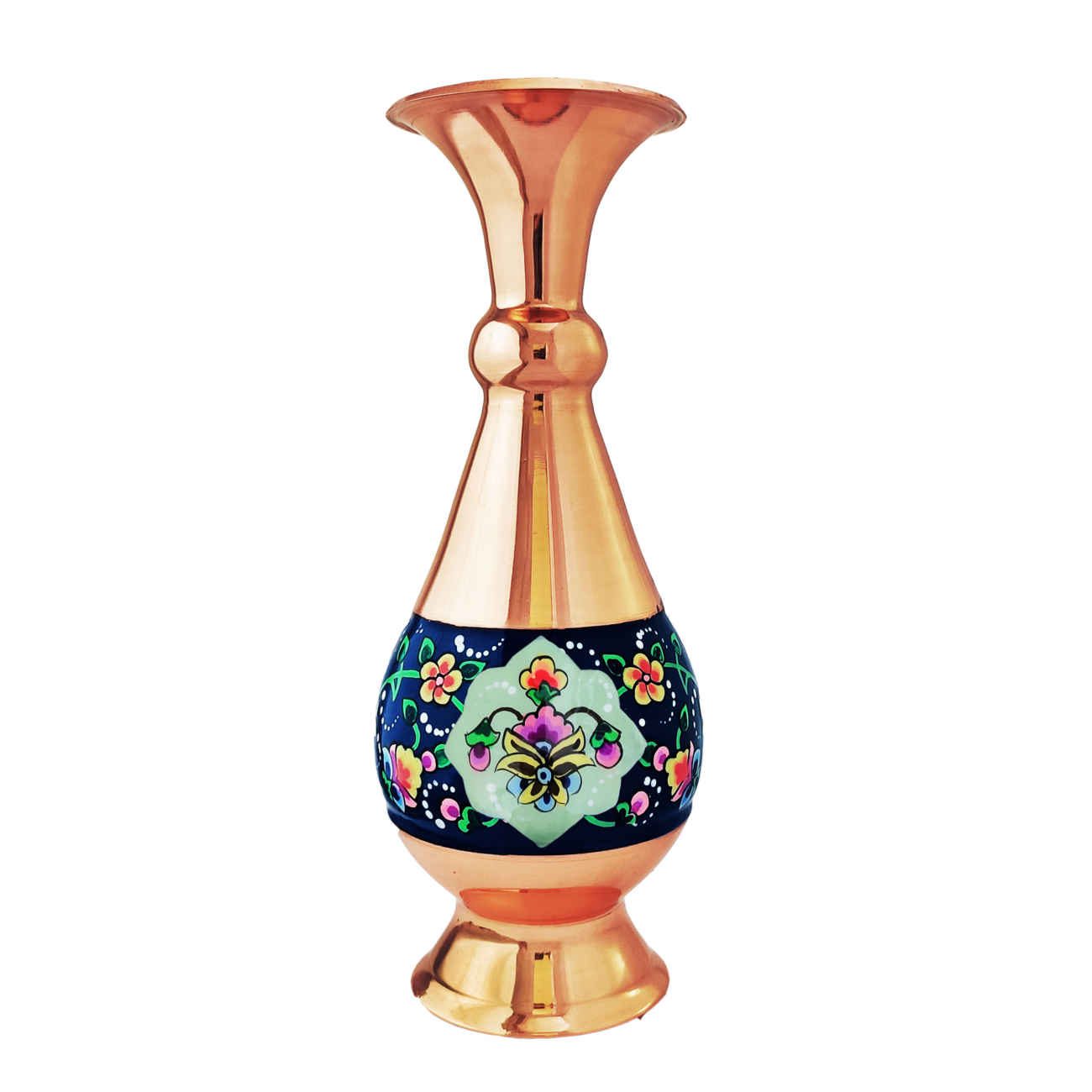 Price and Buy Pardaz Decorative Copper Vase – Unique Handcrafted with Persian Minakari Enamel_6903bab457884.jpeg Price and Buy Pardaz Decorative Copper Vase – Unique Handcrafted with Persian Minakari Enamel - Image 1