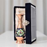 Price and Buy Pardaz Decorative Copper Vase – Unique Handcrafted with Persian Minakari Enamel - Image 3
