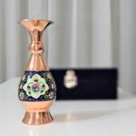 Price and Buy Pardaz Decorative Copper Vase – Unique Handcrafted with Persian Minakari Enamel - Image 5