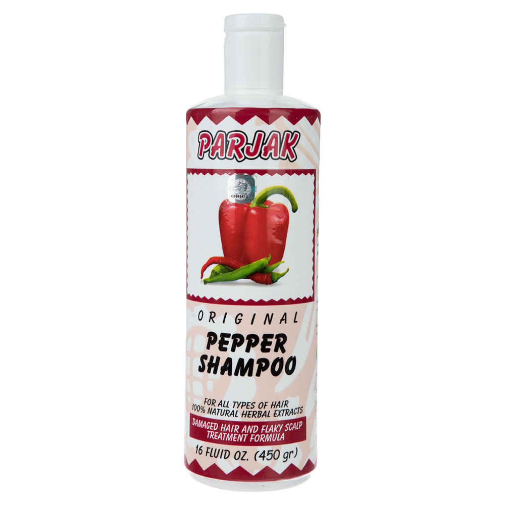 Price and Buy Parjak Pepper Shampoo for All Hair Types – Stimulates Scalp & Hair Growth 450 ml (Pack of 4)