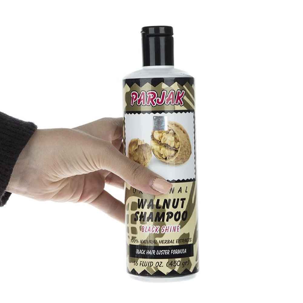 Price and Buy Parjak Walnut Shampoo for All Hair Types – Deep Nourishment & Shine (Pack of 4) - Image 4