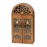 Price and Buy Patiko Key Holder – Traditional Mirror-Embedded Window Design with Shelf & 4 Hooks - Image 4