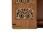 Price and Buy Patiko Key Holder – Traditional Mirror-Embedded Window Design with Shelf & 4 Hooks - Image 5