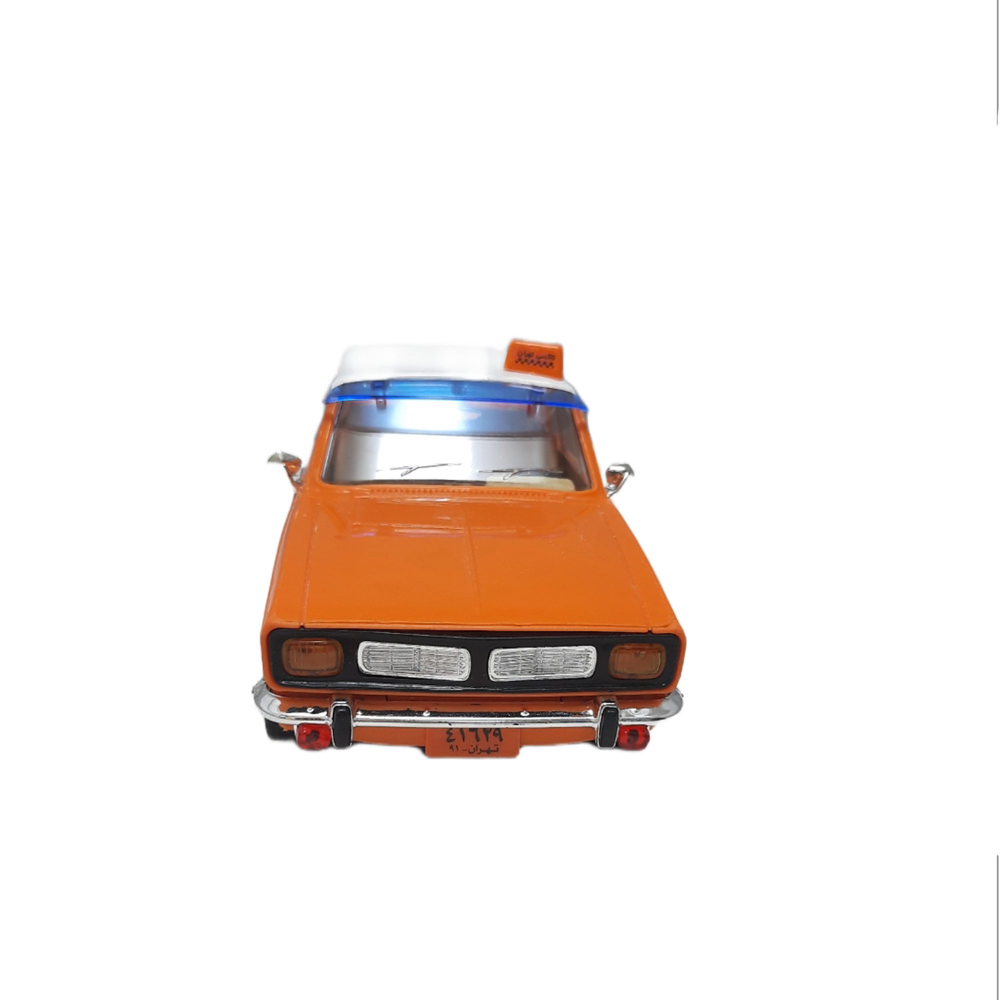 Price and Buy Paykan Javanan Iconic Iranian Toy Car Taxi Model in Orange – 1966 Hillman Hunter - Image 3