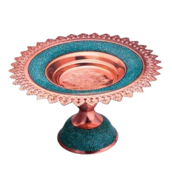 Price and Buy Pedestal Turquoise Inlay Copper Dish Model Karimi_68fbdcaa34ef9.jpeg Price and Buy Pedestal Turquoise Inlay Copper Dish Model Karimi